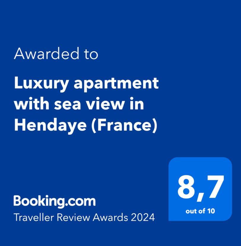 Luxury Apartment With Sea View In Hendaye Exteriör bild